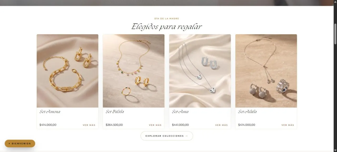 Sección de productos destacados de Asabak
